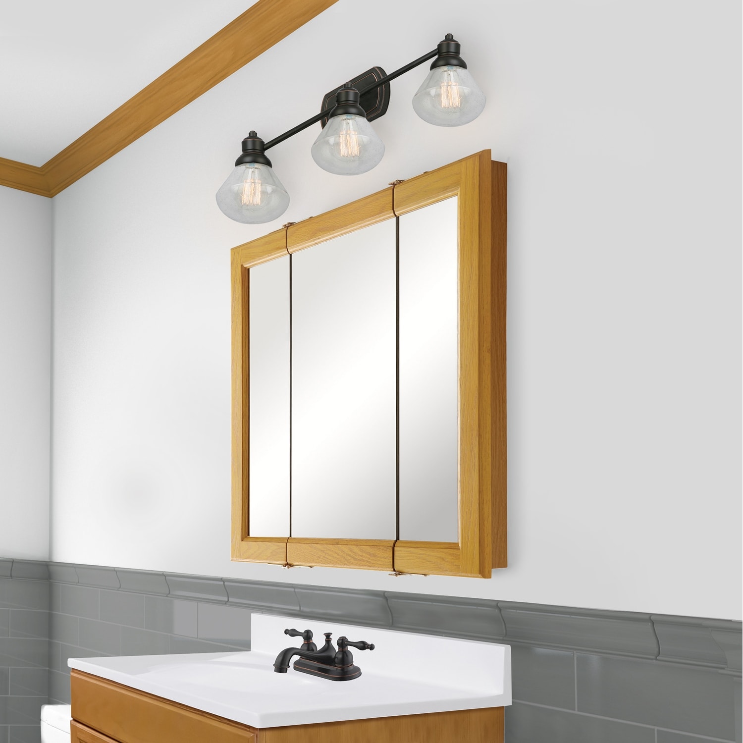 Design House Claremont Bathroom Medicine Cabinet Mirror