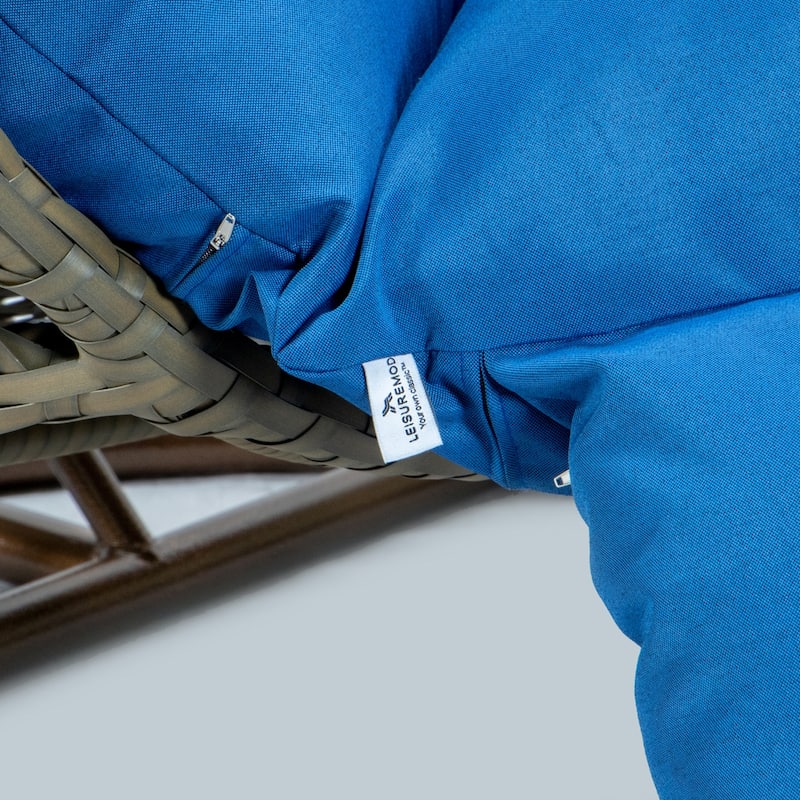 57 in. W Green Cushion in Aluminum Frame Outdoor Porch Swing with CushionGuard and Stand