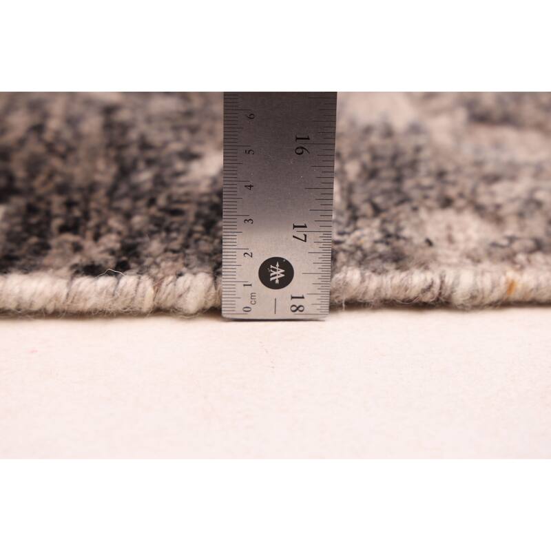 ECARPETGALLERY Hand-knotted Tangier Taupe Wool Rug - 8'3 x 10'3