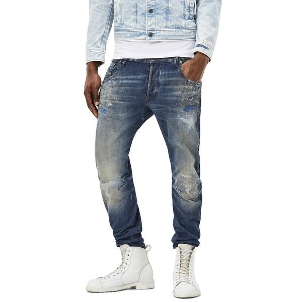 Shop G Star Raw Mens Arc 3d Slim Fit Jeans 33x32 Medium Vintage