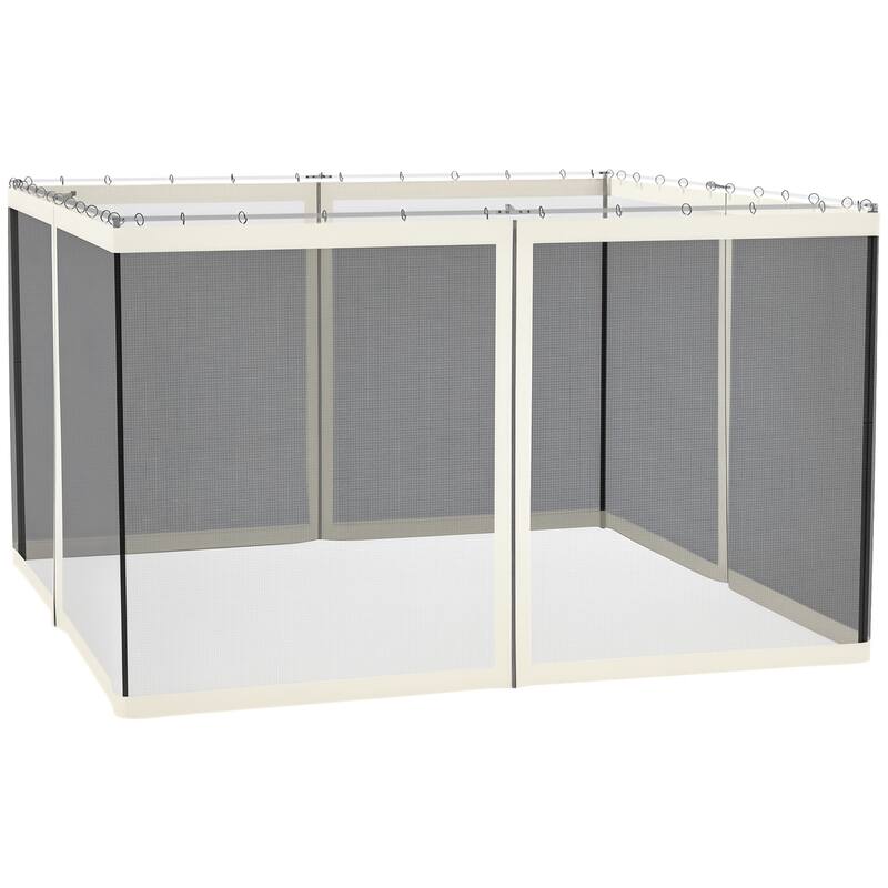 Outsunny Universal Replacement Mesh Sidewall Mosquito Netting