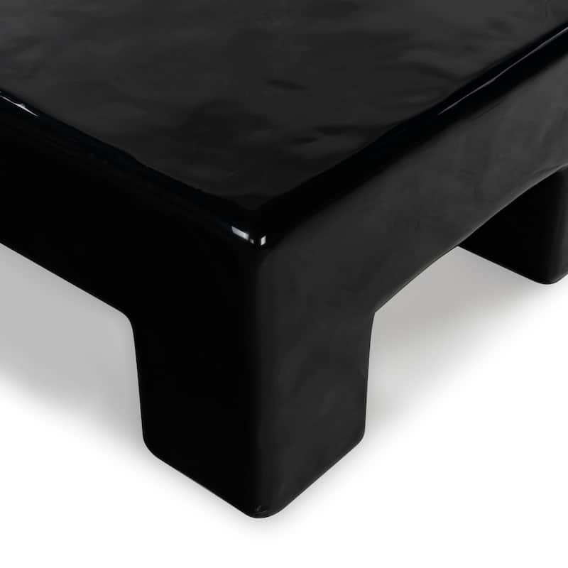 SAFAVIEH Couture Branford Rectangle Concrete Coffee Table - 53"W x 32"D x 16"H