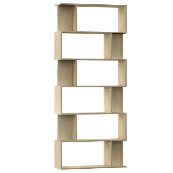 vidaXL Book Cabinet/Room Divider Sonoma Oak 31.5"x9.4"x75.6"