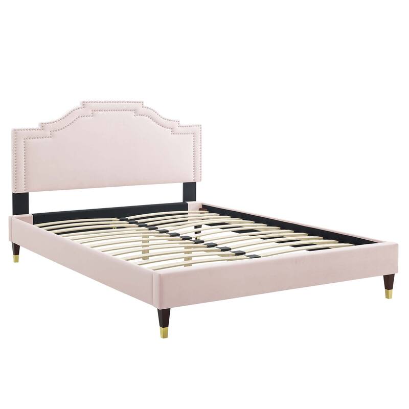 Adelaide Performance Velvet King Platform Bed