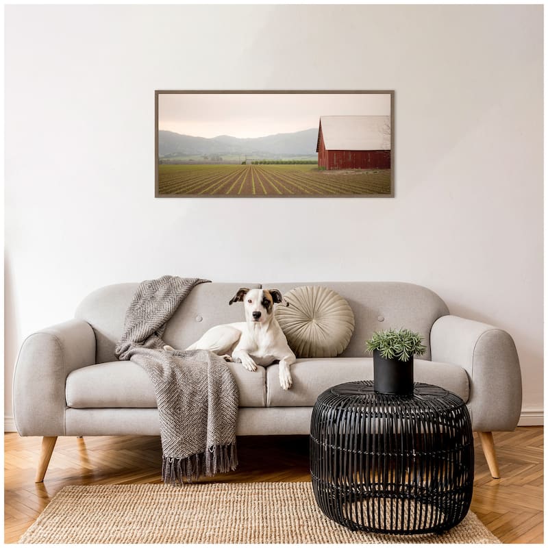 Kate and Laurel Sylvie Farm Life Framed Canvas by Crystal Lynn Collins
