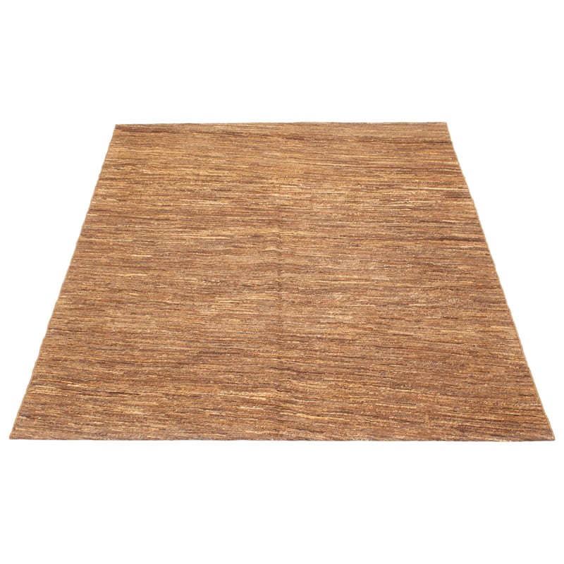 ECARPETGALLERY Flat-Weave Natural Brown Wool Tapestry Kilim - 6'4 x 8'2
