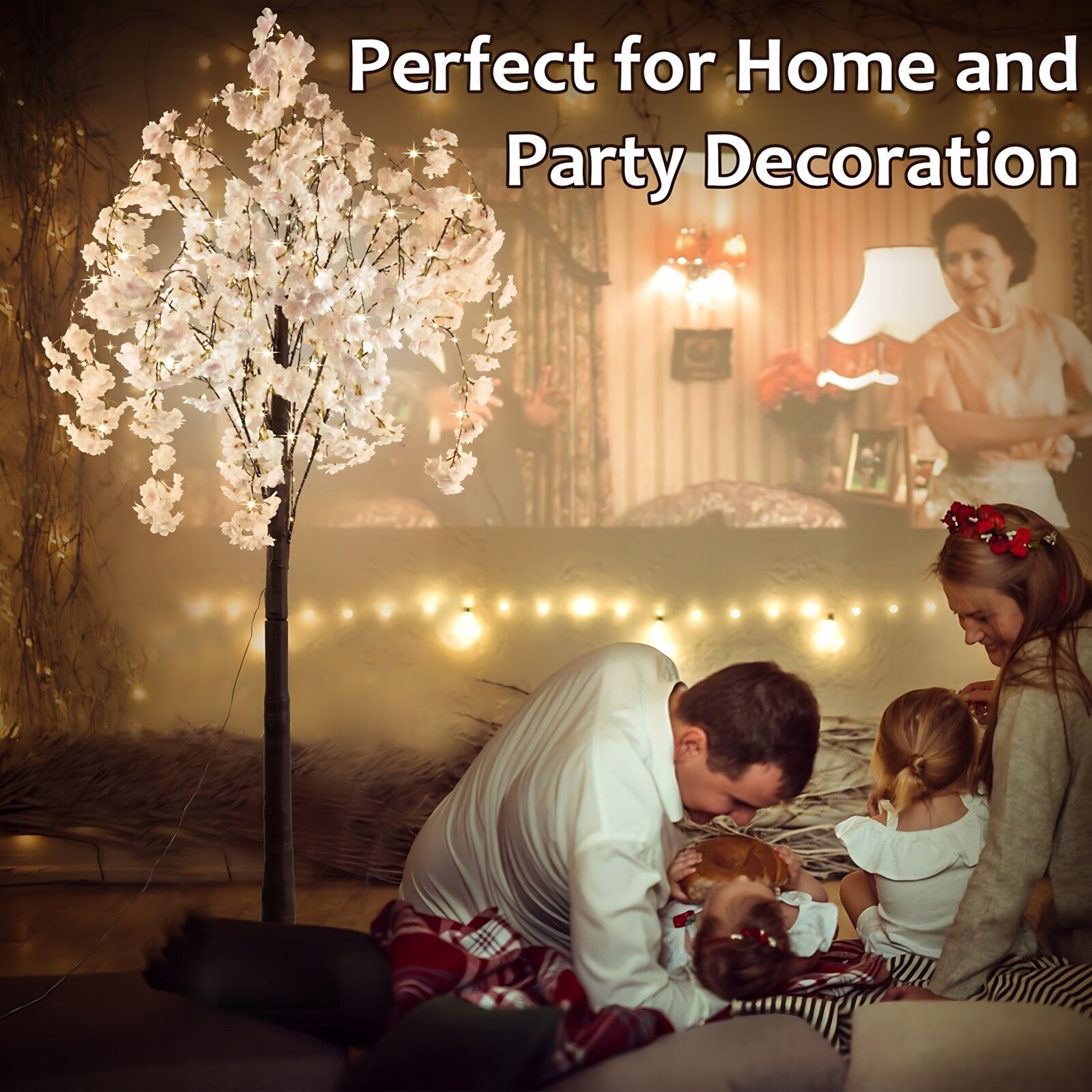 6ft Lighted Cherry Blossom Tree Floor Lamp On Sale Bed Bath Beyond 41673768