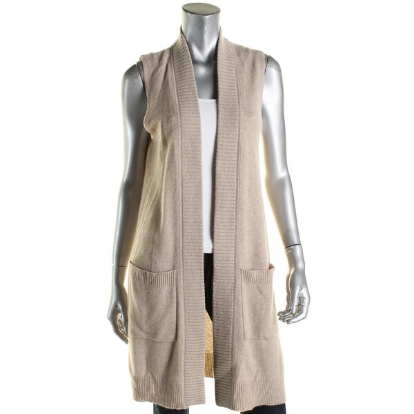 cashmere long vest