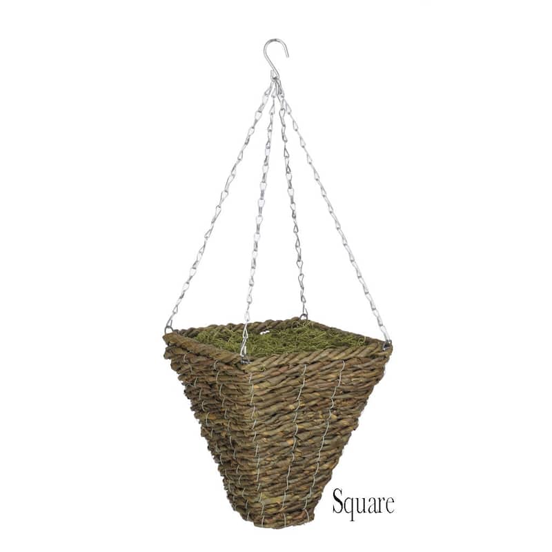 Faux Yellow Hibiscus Hanging Basket