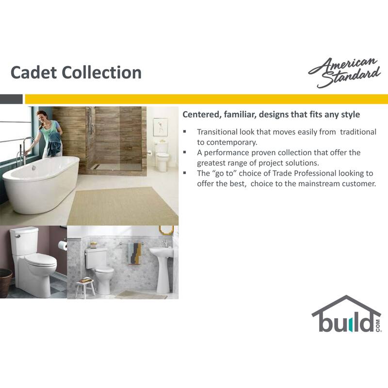 American Standard Toilet Tank with Left Side Flush Lever