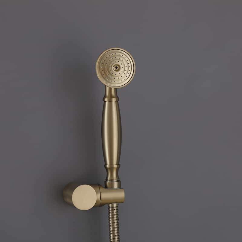 Vintage Style Bathroom Shower System With Rough-in Valve