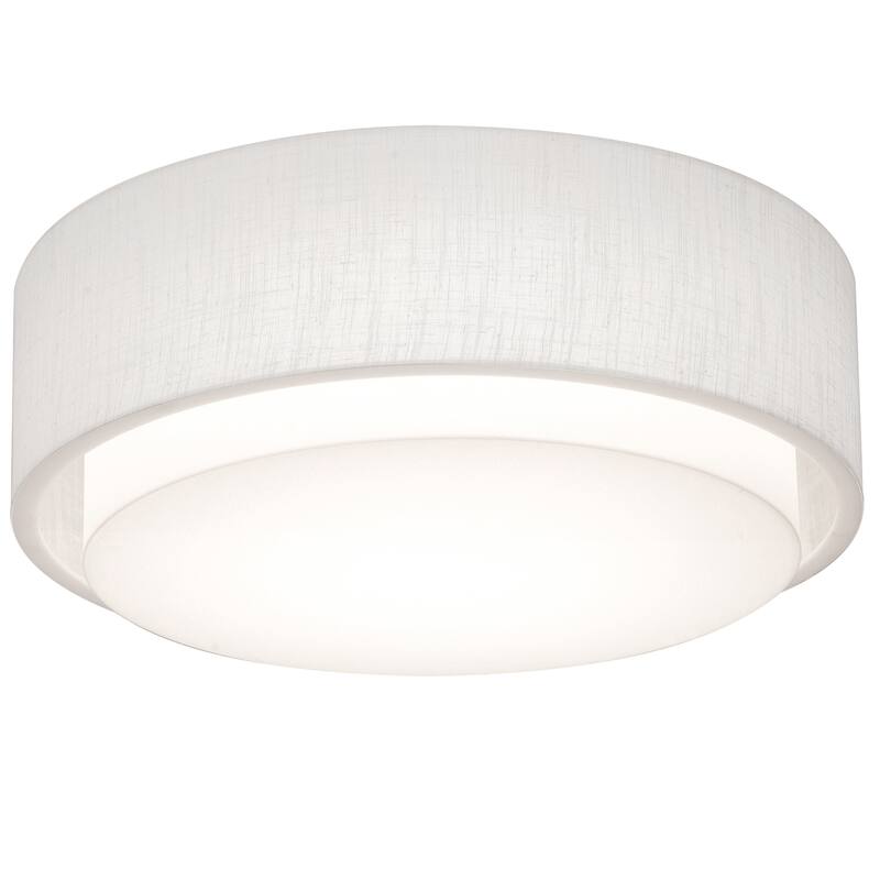 AFX Sanibel 16'' Flush Mount - Linen White
