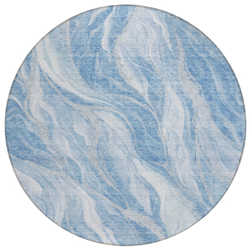 HomeRoots Abstract Transitional Rectangle Outdoor Rug