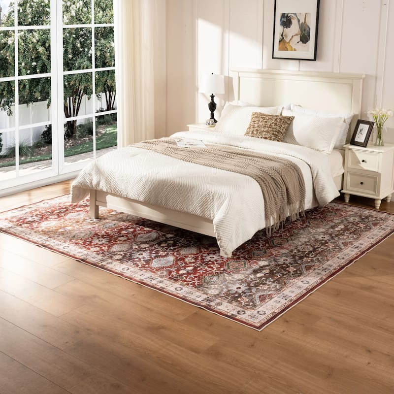 Soft and Non-Slip Machine-Washable Foldable Multi-Use Area Rug