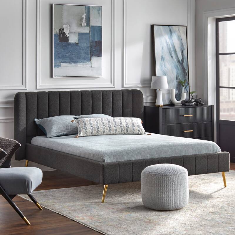 Lifestorey Cambria Wing Channel Queen Platform Bed