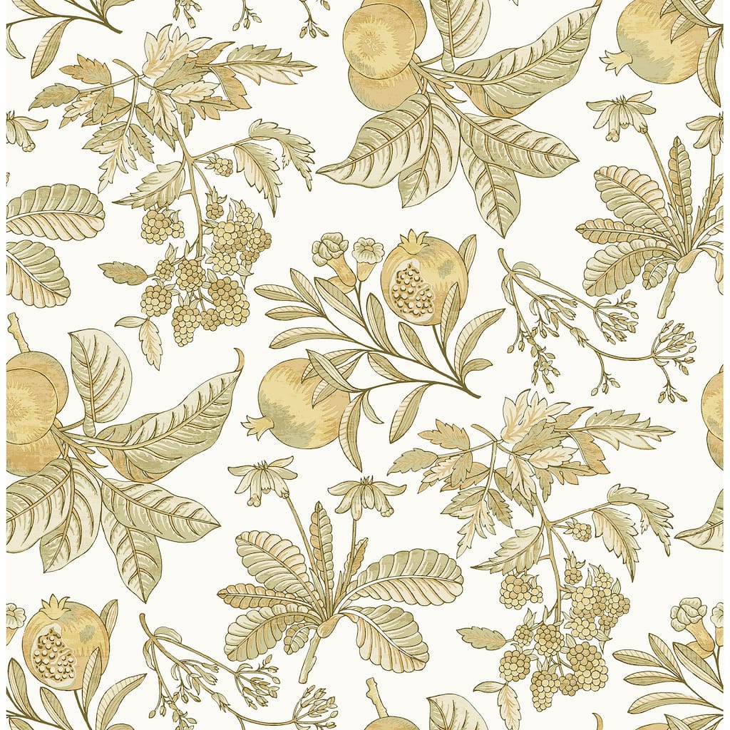 A-Street Prints Cecilia Honey Fruit Wallpaper