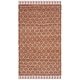 preview thumbnail 75 of 84, SAFAVIEH Handmade Cape Cod Zinca Coastal Jute Tassel Rug 3' x 5' - Rust/Natural - Rectangle