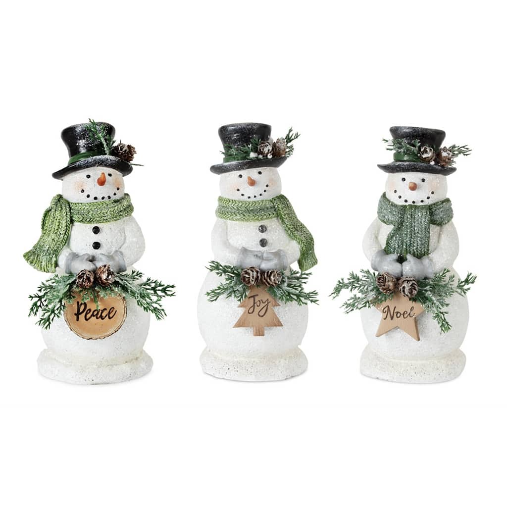 Snowman Figurine (Set of 3)