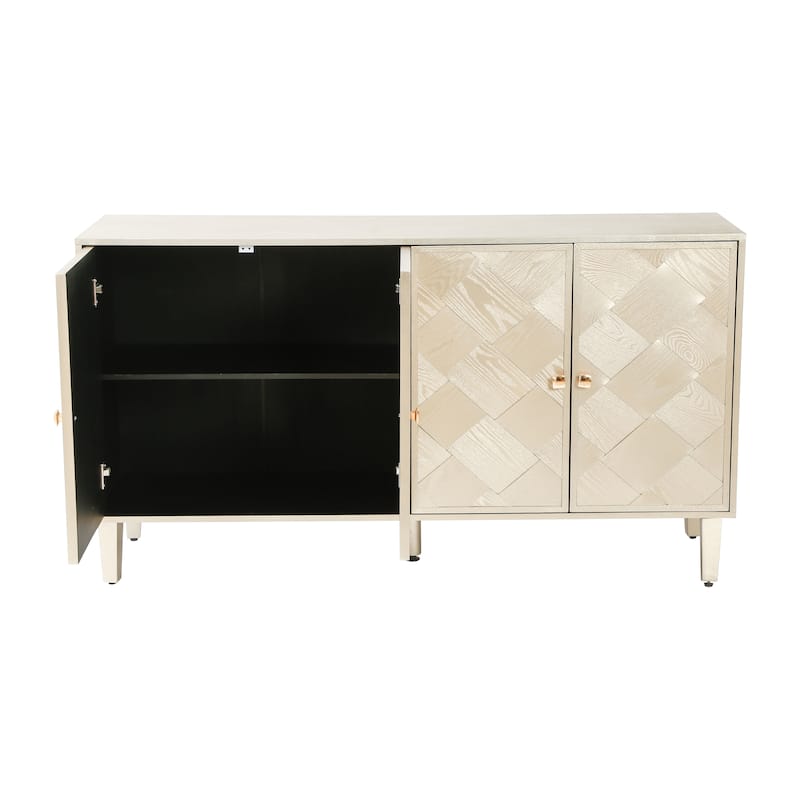 Christopher Knight Home - Elias 59.8" Sideboard with Solid Wood Legs and Ample Storage