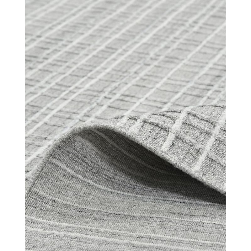Overton Handmade Modern Contemporary Geometric Area Rug