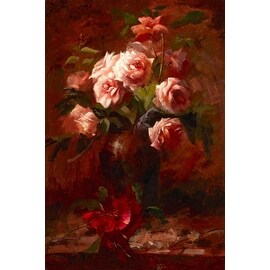 Classical Roses by Bowmy Flowers And Plants Art Print - Bed Bath ...