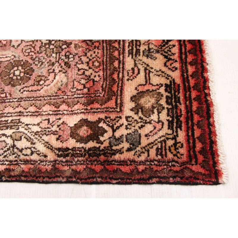 ECARPETGALLERY Hand-knotted Andelz Dark Red Wool Rug - 3'7 x 9'9