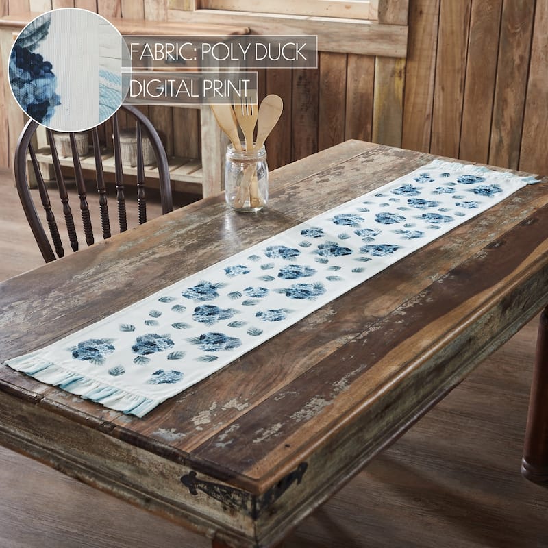 Finders Keepers Hydrangea Ruffled Runner 12x36 - 12x60 - Yellow