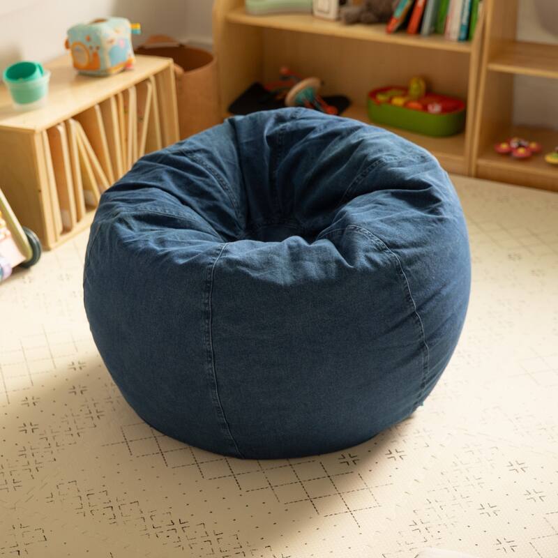 Small Refillable Bean Bag Chair for Kids and Teens