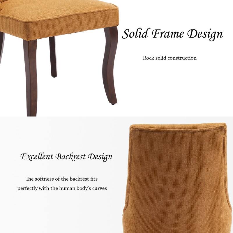 Comfy Fabric Upholstered Dining Chair (Set of 4)