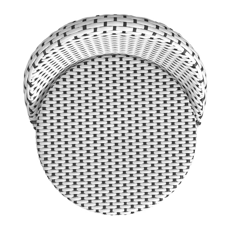 Inez 24 in. Seat Height Rattan Low Back Counter Stool