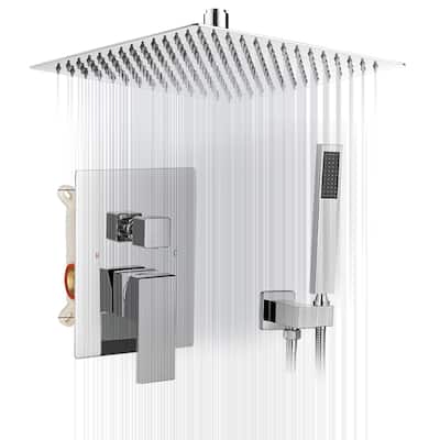WIZ Single Handle Top Mount Shower Head with Hand Shower Faucet