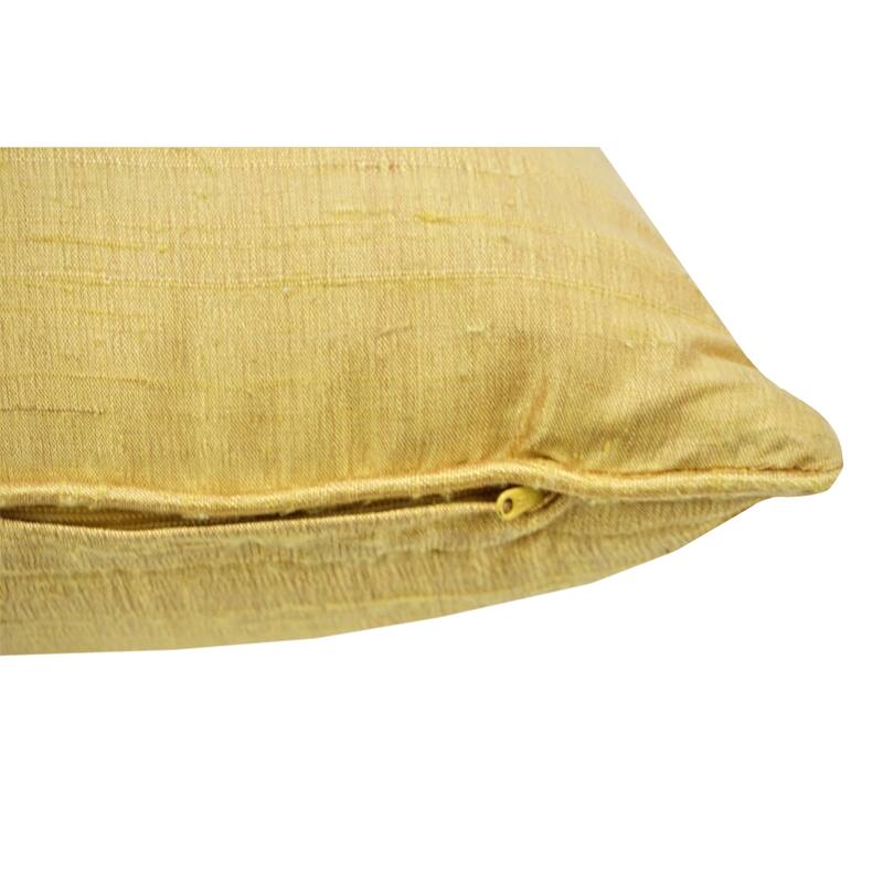 Home&Manor Jahrom Dupioni Silk Pillow 18"