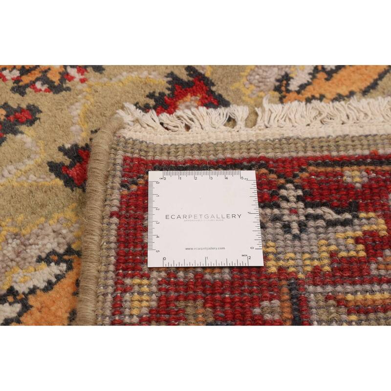 ECARPETGALLERY Hand-knotted Jules Serapi Khaki Wool Rug - 2'7 x 5'11