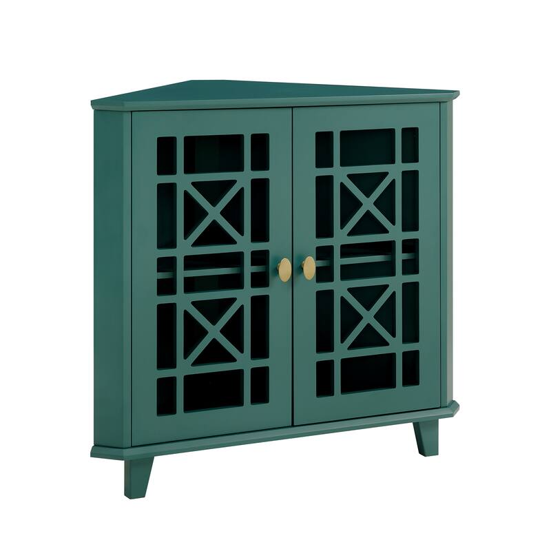 Middlebrook Loches 32-inch Fretwork Corner Cabinet