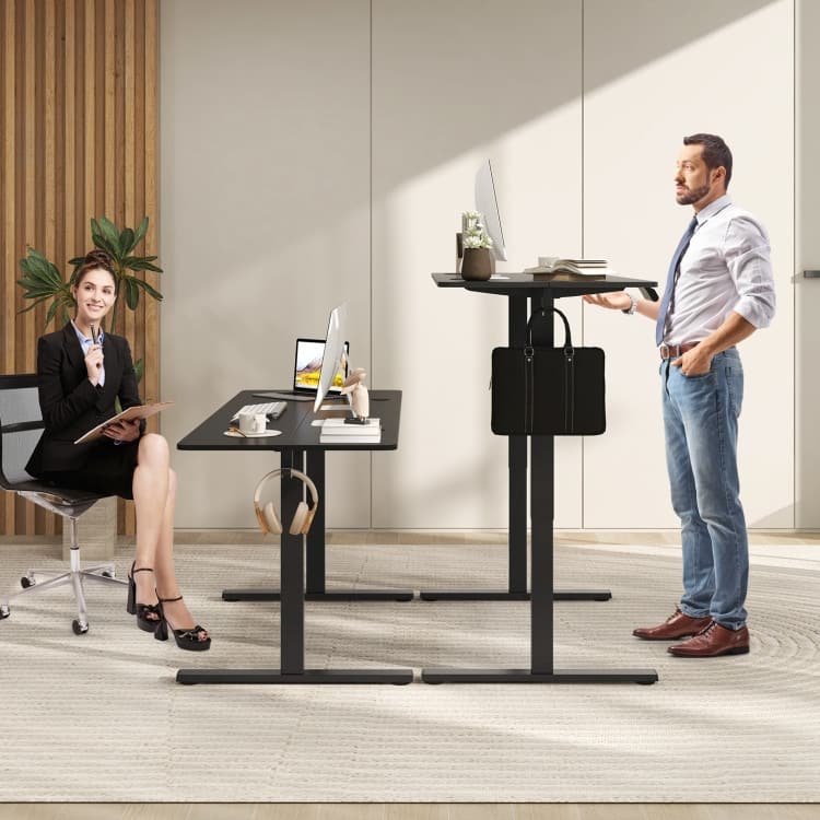 Electric Standing Desk with Memory Heights and Cable Management