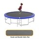 preview thumbnail 7 of 19, 15 ft. Round Outdoor Trampoline with Safety Enclosure Net