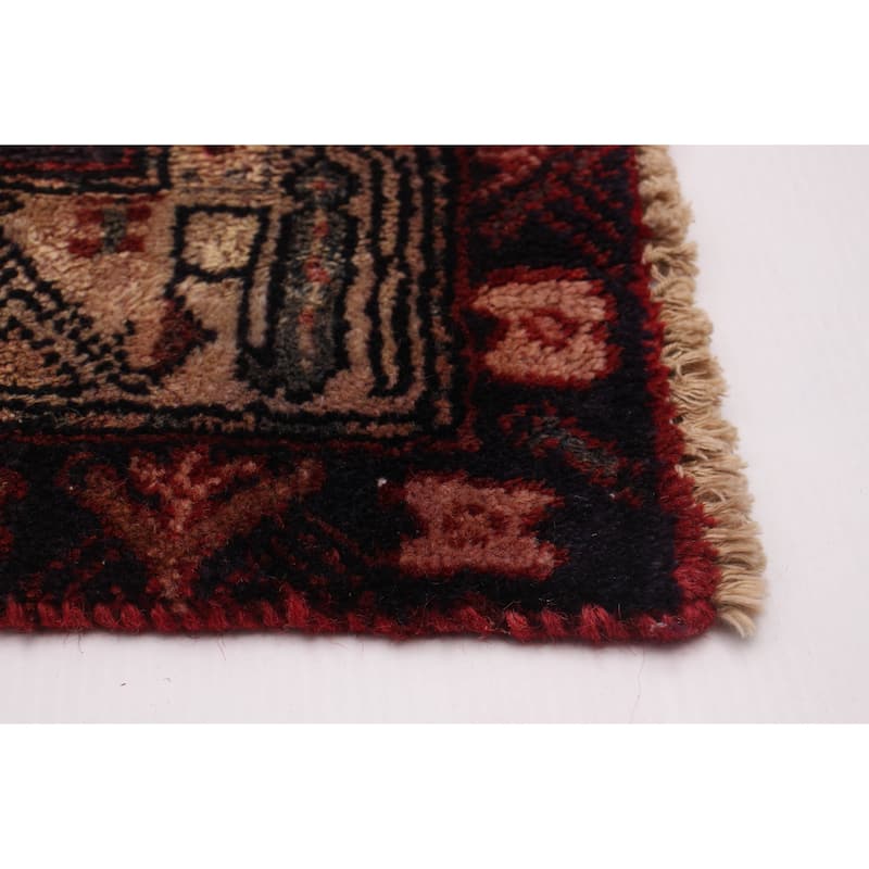 ECARPETGALLERY Hand-knotted Andelz Red Wool Rug - 3'3 x 10'8
