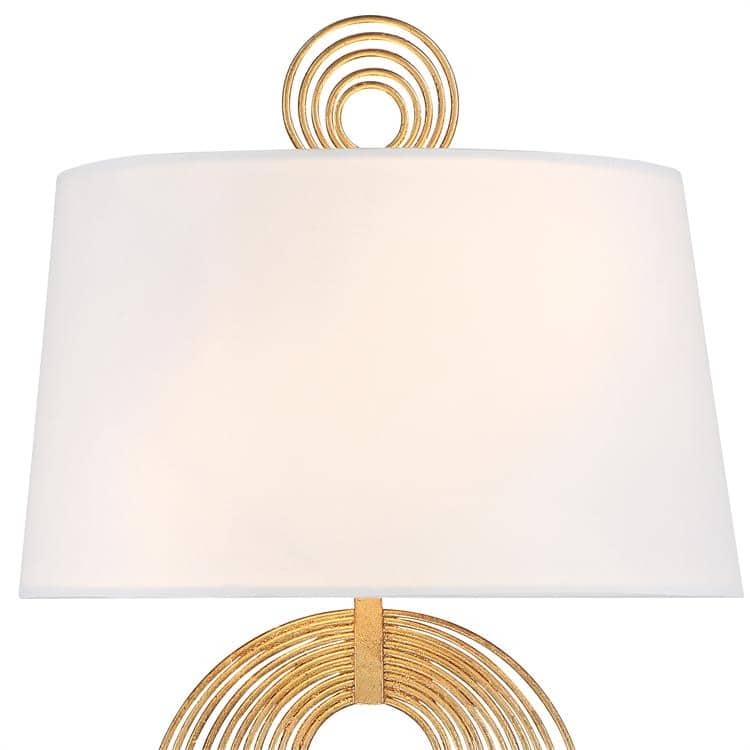 Doral 2 Light Renaissance Gold Wall Mount - 9.5'' W x 14'' H x 5.5'' D