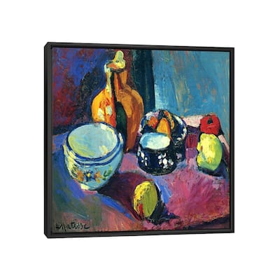 iCanvas "Dishes & Fruit" by Henri Matisse Framed Canvas Print