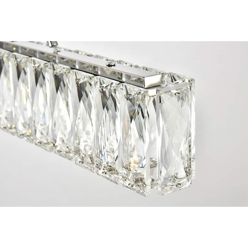 Monroe Collection Chandelier L47.6" D1.6" H3" Chrome Finish