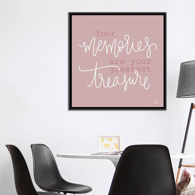 iCanvas "Your Memories Are Your Biggest Treasure" by Fearfully Made Creations Framed Canvas Print