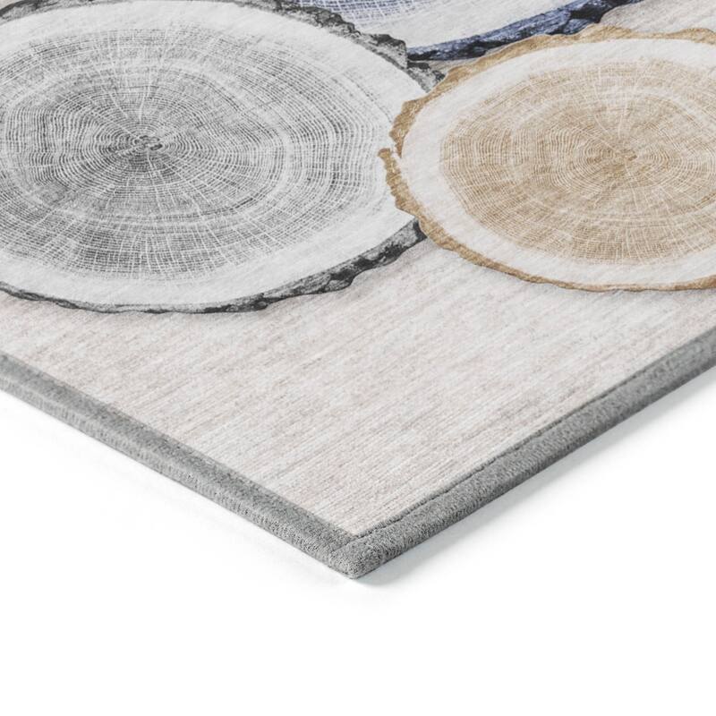 Alfiv Nature Weather Resistant Blended Style Outdoor Rug