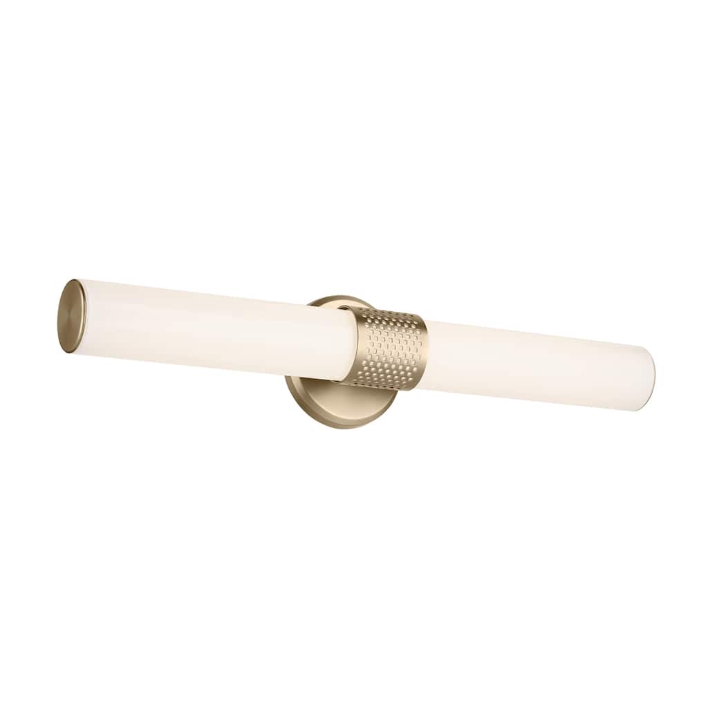 Kichler Lighting Sashi 24.25" Bath Bar Medium LED with White Glass in Champagne Bronze