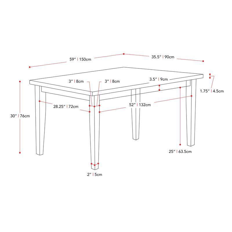 New York Classic Dining Table