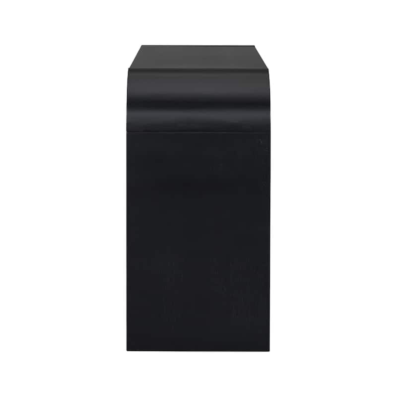 Curved Console Table Narrow Entryway Side Table Living Room Accent Table
