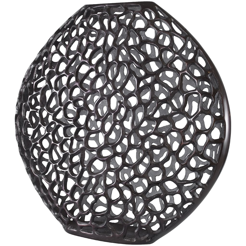 Uttermost 18011 Web 23-1/2" Tall Aluminum Vase