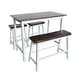 preview thumbnail 2 of 30, Christopher Knight Home Pomeroy 4-piece Wood Dining Set Brown+White