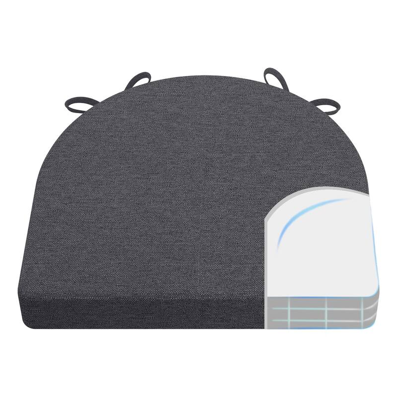 AAAAAcessories 17 in. X 16 in.Indoor Strap Non-slip Chair Cushion for Multi-scenario Setups (2 Pack) - N/A