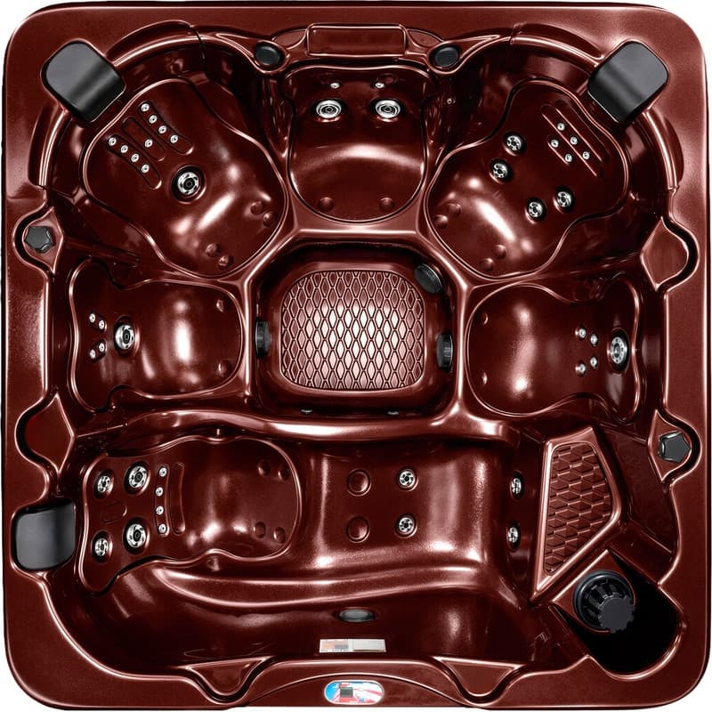 American Spas 6-Person 45-Jet Premium Acrylic Lounger Spa Standard Hot Tub with Ozonator and Sound System