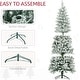 preview thumbnail 6 of 6, 4.5/6/7.5/9 FT Pre-Lit Frosted Pine Artificial Christmas Tree with LED Lights - N/A